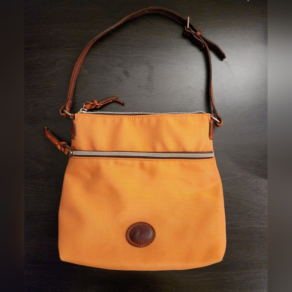 Dooney & Bourke Orange Lightweight Nylon Crossbody Bag/Purse - Picture 1 of 12